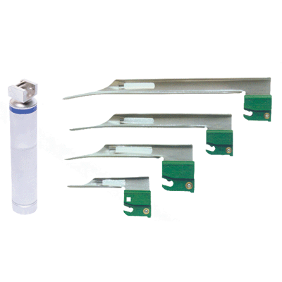 MJ004 Fiber Optic Laryngoscope with Disposable Miller Blades